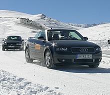 Dass es auch auf weißen Fahrbahnen immer gut läuft, ist keine Selbstverständlichkeit. Conti hat seinen neuen Winterreifen auch auf ESP-Befehle getrimmt. Foto: Conti/auto-reporter.net